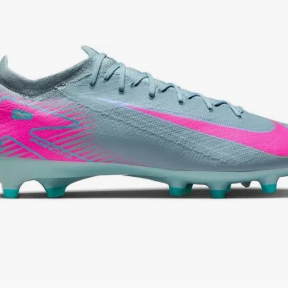 Nike Soccer Cleats in Gray and Pink